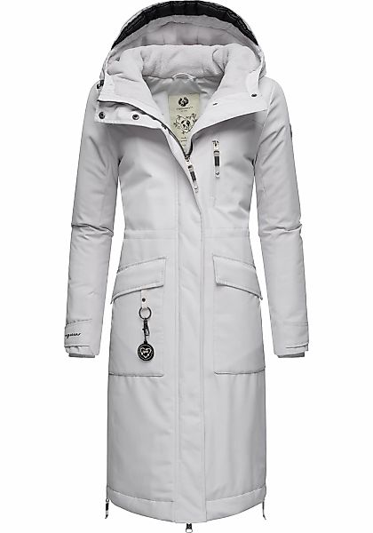 Ragwear Wintermantel "Refutura Remake", Langer wasserdichter Mantel mit Kap günstig online kaufen