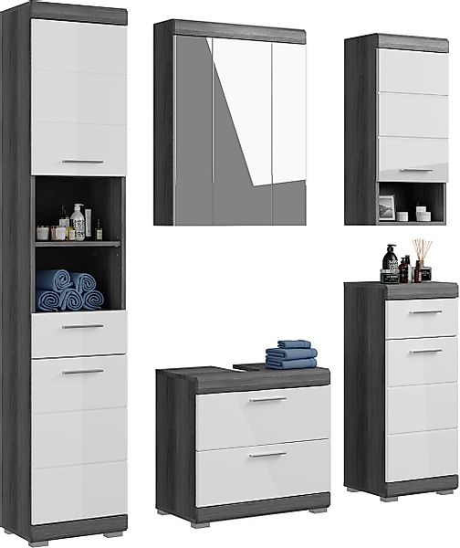 welltime Badmöbel-Set "Siena, 5 teilig, bestehend aus:" Set, TOPSELLER, 5 S günstig online kaufen