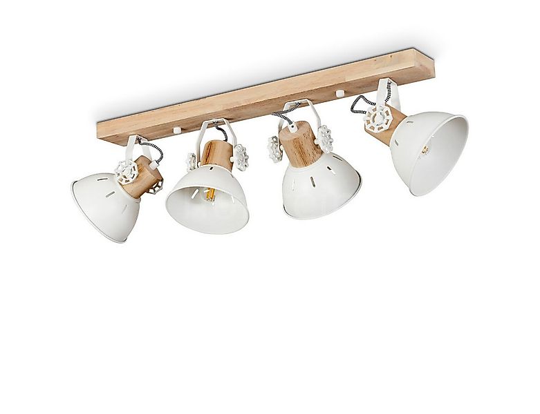 hofstein Deckenleuchte »Cotes« Deckenlampe im Vintage-Design aus Metall/Hol günstig online kaufen