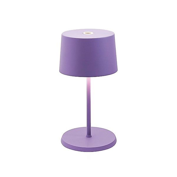 Zafferano Olivia mini 3K Akku-Tischlampe lila günstig online kaufen