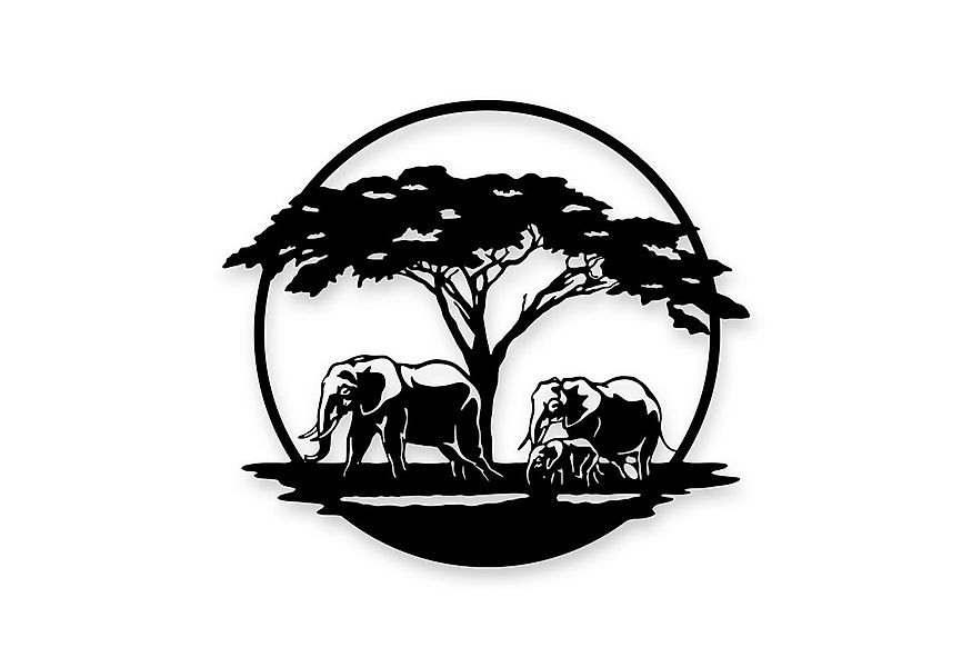 Namofactur LED Dekolicht Elefant Deko Geschenke - LED Wanddeko Holz Wandtat günstig online kaufen