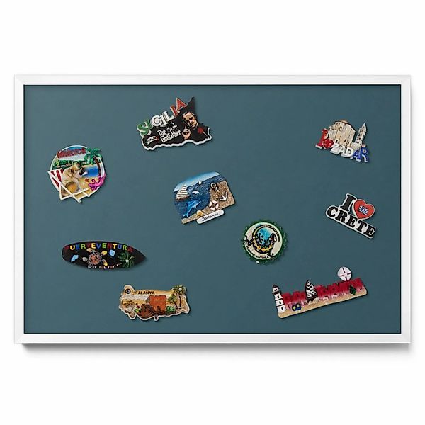 Tulup Magnettafel Wanddekoration Magnettafel bedruckt Farbe Dunkeltürkis 60 günstig online kaufen