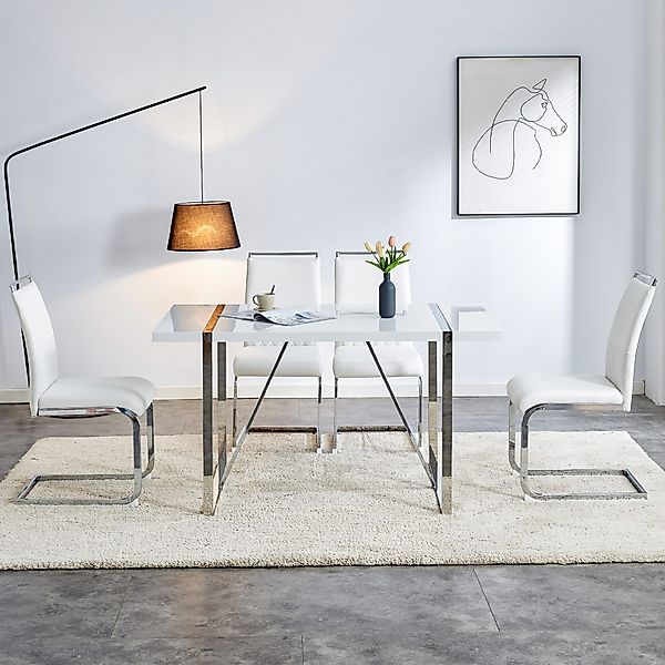 IDEASY Freischwinger 2/4/6St, Schwingstühle Tragfähigkeit 150kg, günstig online kaufen