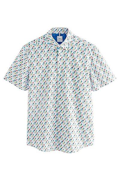 Next Businesshemd Oxford-Kurzarmhemd mit Print (1-tlg) günstig online kaufen
