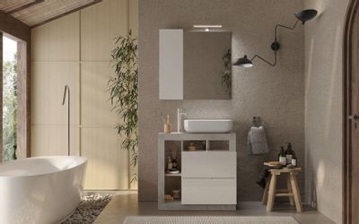 welltime Badmöbel-Set Hamburg, Badezimmerset 2tlg. Breite günstig online kaufen