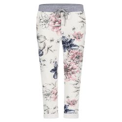 Mississhop Chinohose Damen Hose Blumen Jogginghose günstig online kaufen