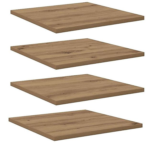vidaXL Bücherregal Regalbrett 4 pcs Braun 40 x 40 x 1,5 cm Holzwerkstoff, 4 günstig online kaufen