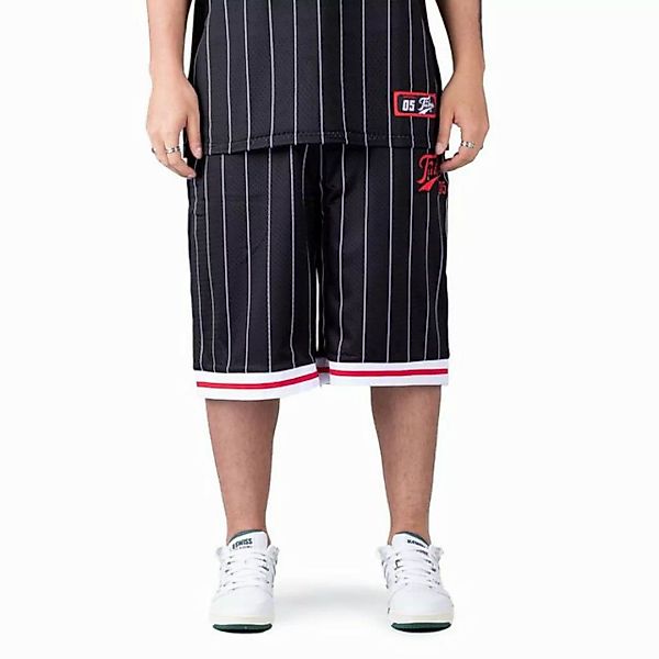 Fubu Shorts FUBU Varsity Pinstriped Mesh Shorts günstig online kaufen