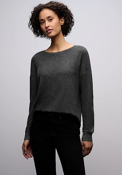 STREET ONE Langarmshirt mit Glitzerdetails günstig online kaufen