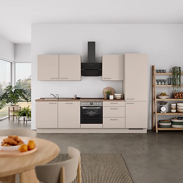 nobilia® Küchenzeile »"Laser II", Ausrichtung wählbar, Breite 300 cm« vormo günstig online kaufen