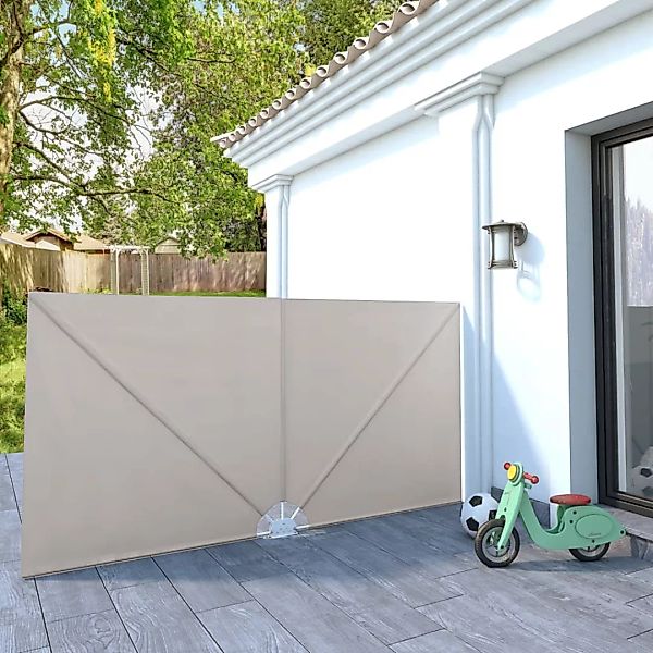 Faltbarer Terrassen-seitenfächer Creme 300ã150 Cm günstig online kaufen