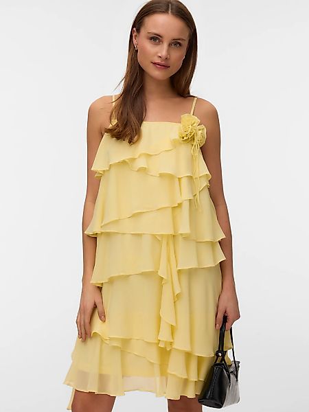 Vero Moda Trägerkleid "VMADALYN SINGLET FLOUNCE DRESS EXP" Kunstfaser, mit günstig online kaufen