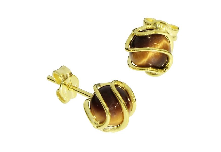 OSTSEE-SCHMUCK Paar Ohrstecker Ostsee-Schmuck Ohrstecker Goldkäfig Ohrsteck günstig online kaufen