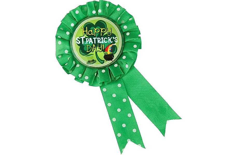 dressforfun Kostüm St. Patrick’s Day Brosche mit Schriftzug, In Grün gehalt günstig online kaufen