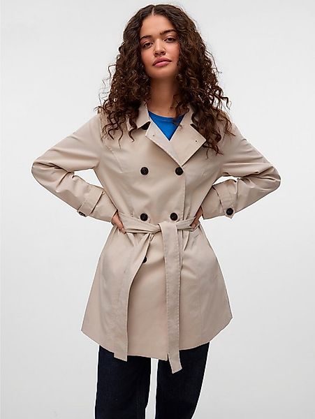 Vero Moda Trenchcoat VMCHELSEA OLIVIA TRENCHCOAT NOOS kurzer 2-Reiher mit a günstig online kaufen