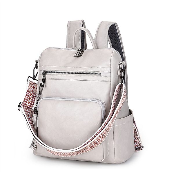 RWEUOQ Cityrucksack Rucksacktaschen Lederrucksack Reiserucksack Grau günstig online kaufen