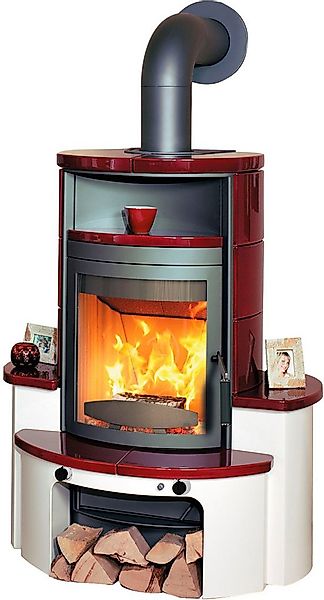 HARK Kaminofen »Avenso GT ECOplus 8 KW«, 8 kW, Dauerbrand, bordeaux-rot günstig online kaufen