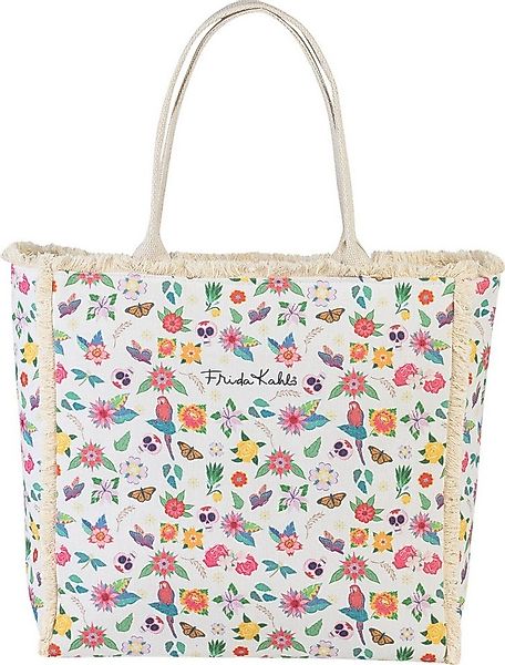 Frida Kahlo Henkeltasche Frida Kahlo Henkeltasche Canvas natur (Henkeltasch günstig online kaufen