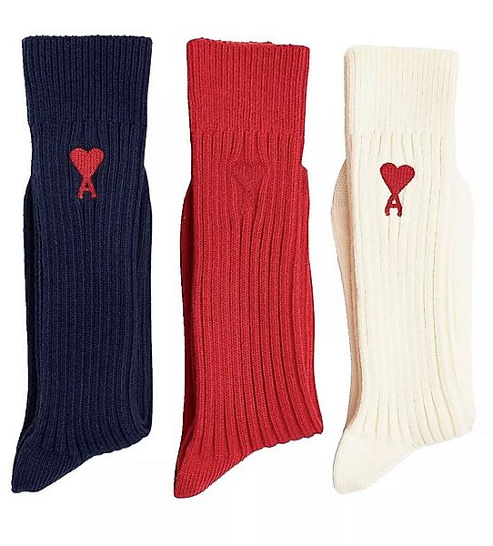 AMI PARIS - ALEXANDRE MATTIUSSI Freizeitsocken Unisex 3-er Pack Ami de Coeu günstig online kaufen