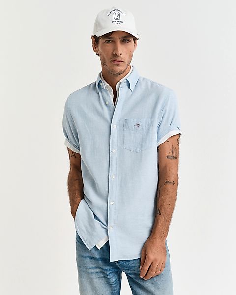 Gant Langarmhemd "REG COTTON LINEN SHIRT" günstig online kaufen