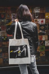 AvantgART Shopper Stoffbeutel Baumvolle, Jutebeutel, Banksy günstig online kaufen