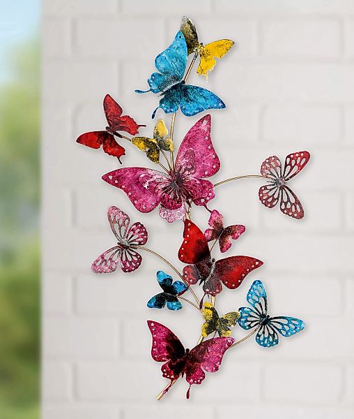 GILDE Wanddekoobjekt "Wandrelief Butterflies" günstig online kaufen