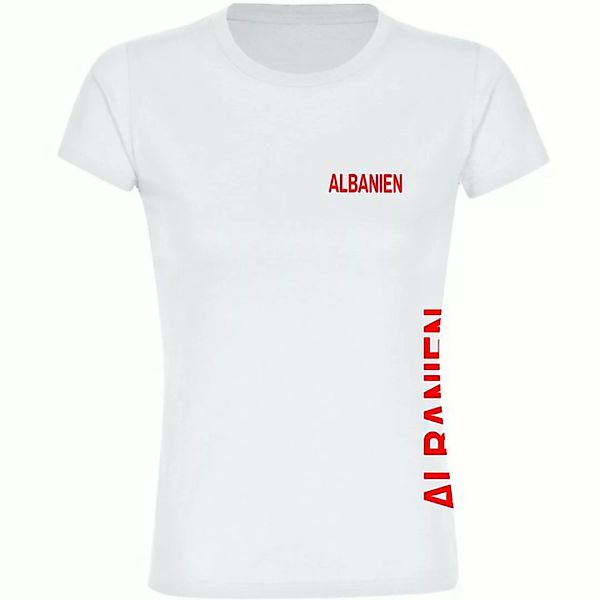 multifanshop T-Shirt Damen Albanien - Brust & Seite - Frauen günstig online kaufen