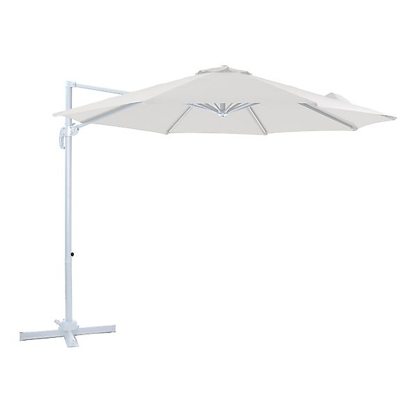 AXI Ampelschirm Ø 300 cm Beige mit Handöffner günstig online kaufen