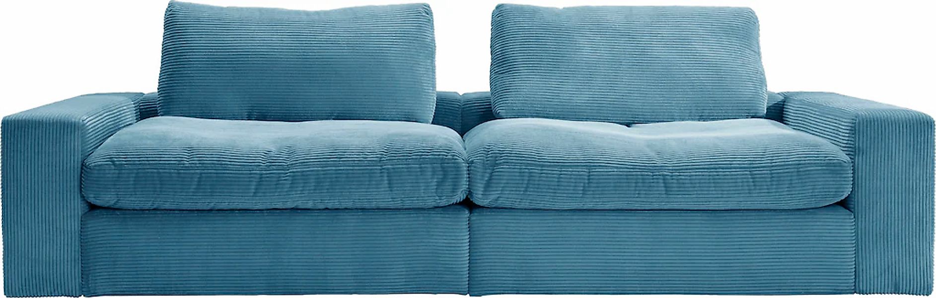 alina Big-Sofa "Sandy" 256 cm breit und 123 cm tief, in modernem Cordstoff günstig online kaufen