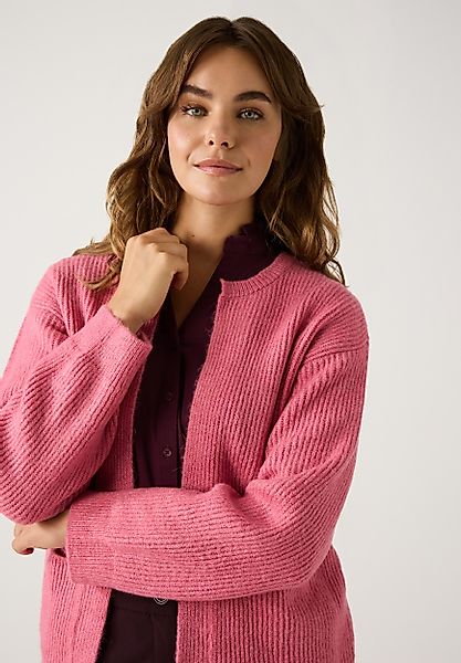 MORE&MORE Strickjacke Ribbed Cardigan günstig online kaufen