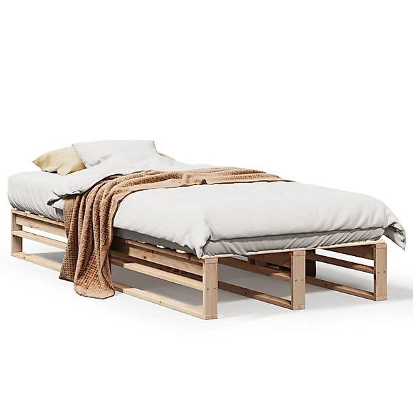 vidaXL Bett Massivholzbett ohne Matratze 90x190 cm Kiefernholz günstig online kaufen