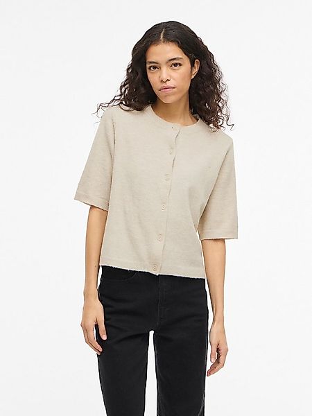 Vila Strickjacke VILIGA 2/4 O-NECK KNIT CARDIGAN - NOOS Materialmix, regula günstig online kaufen