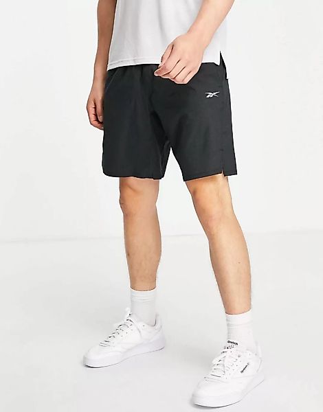 Reebok – Shorts in Schwarz mit kontrastierendem Bund günstig online kaufen