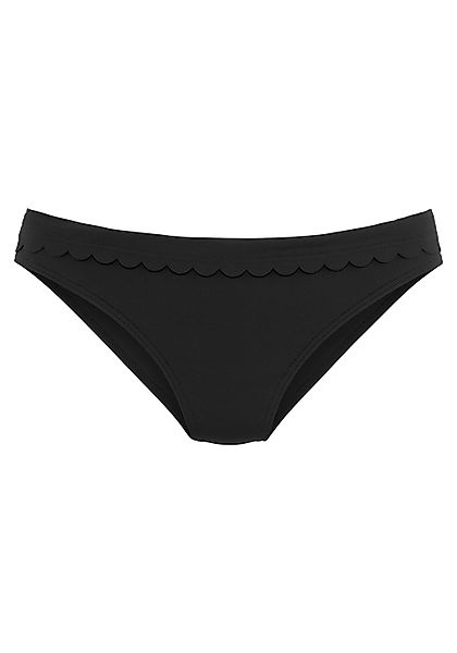 LASCANA Bikini-Hose "Scallop", mit Umschlagbund günstig online kaufen