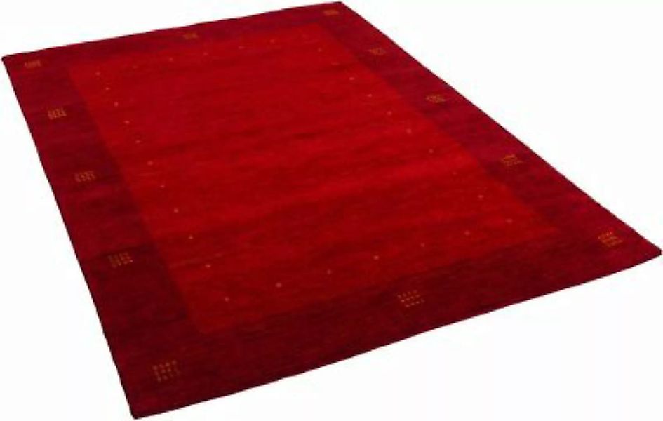 THEKO Natur Teppich Indo Gabbeh Indira Bordüre Teppiche rot Gr. 90 x 160 günstig online kaufen