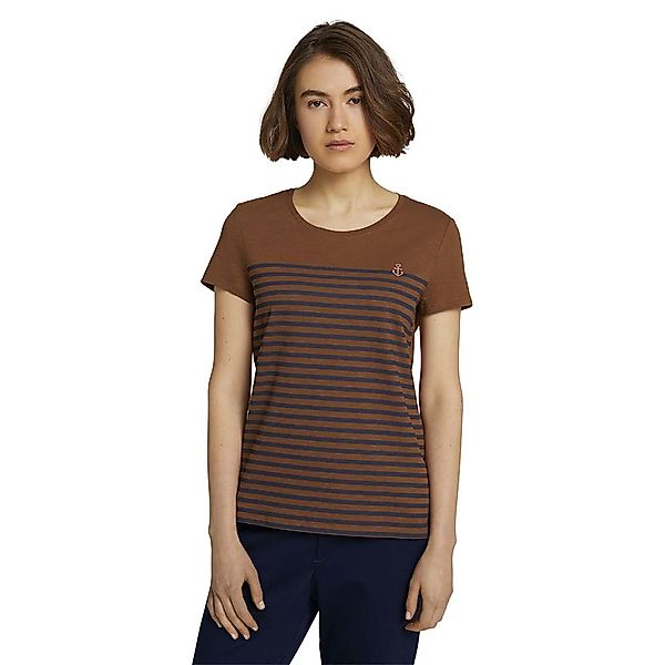 Tom Tailor 1024961 Kurzärmeliges T-shirt S Amber Brown günstig online kaufen