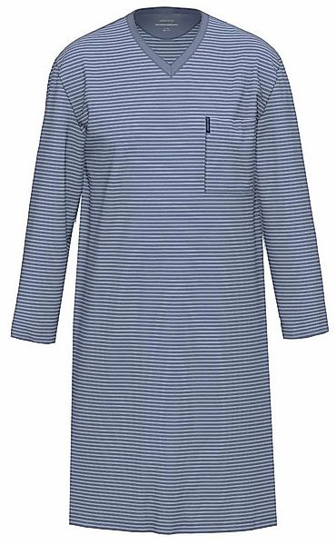 Ammann Nachthemd Leichtes Herren Nachthemd langarm Bio-Baumwolle günstig online kaufen