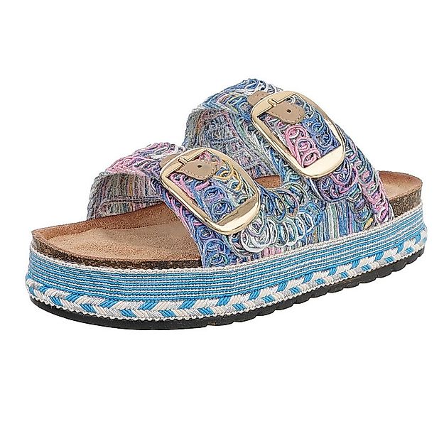 Ital-Design Elegante Sandalen mit Komfort und stilvollen Riemen Plateausand günstig online kaufen