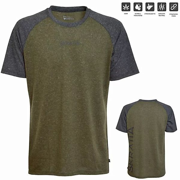 Skratta T-Shirt SKRATTA - Mix Hanf T-Shirt BENTE Herren T-Shirt, dunkelgrün günstig online kaufen