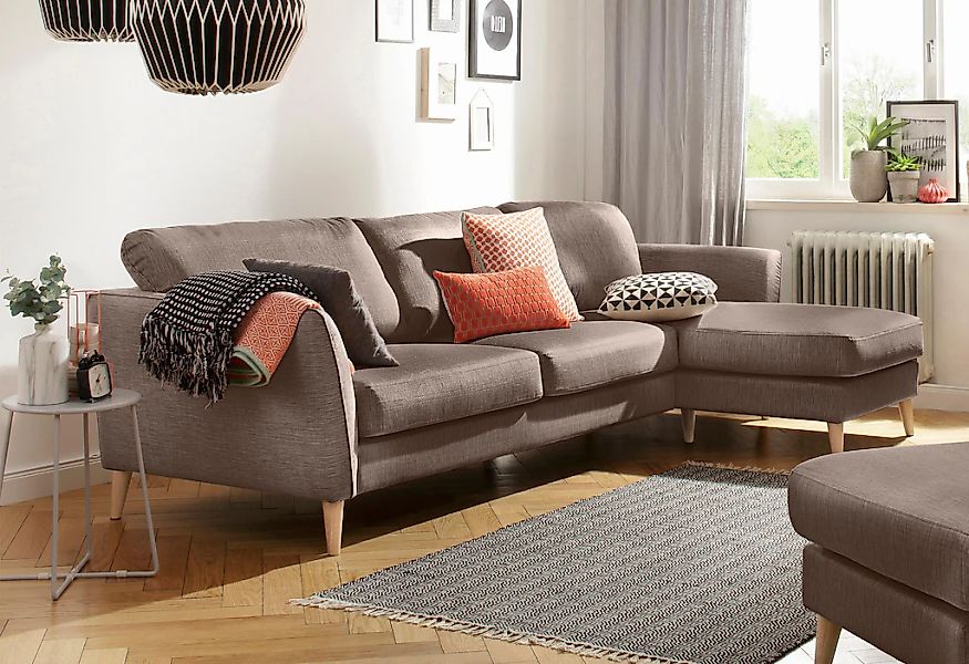 Home affaire Ecksofa "MARSEILLE (279/152cm),L-Form, Rec. rechts/links", Mas günstig online kaufen