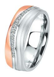 DOOSTI Trauring Schmuck Geschenk Edelstahl Trauring günstig online kaufen