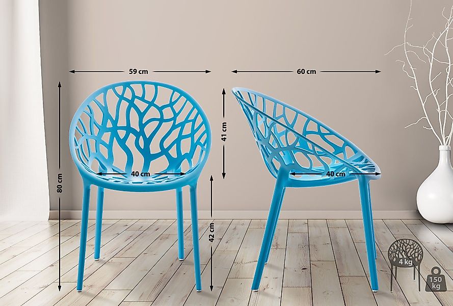 CLP Gartenstuhl Hope, Outdoor, Kunststoff, stapelbar günstig online kaufen