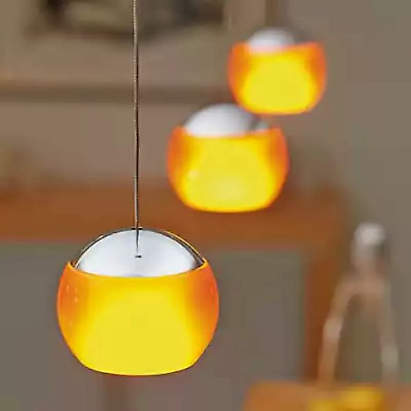 Oligo Balino Pendelleuchte 1-flammig LED, chrom/orange , Lagerverkauf, Neuw günstig online kaufen