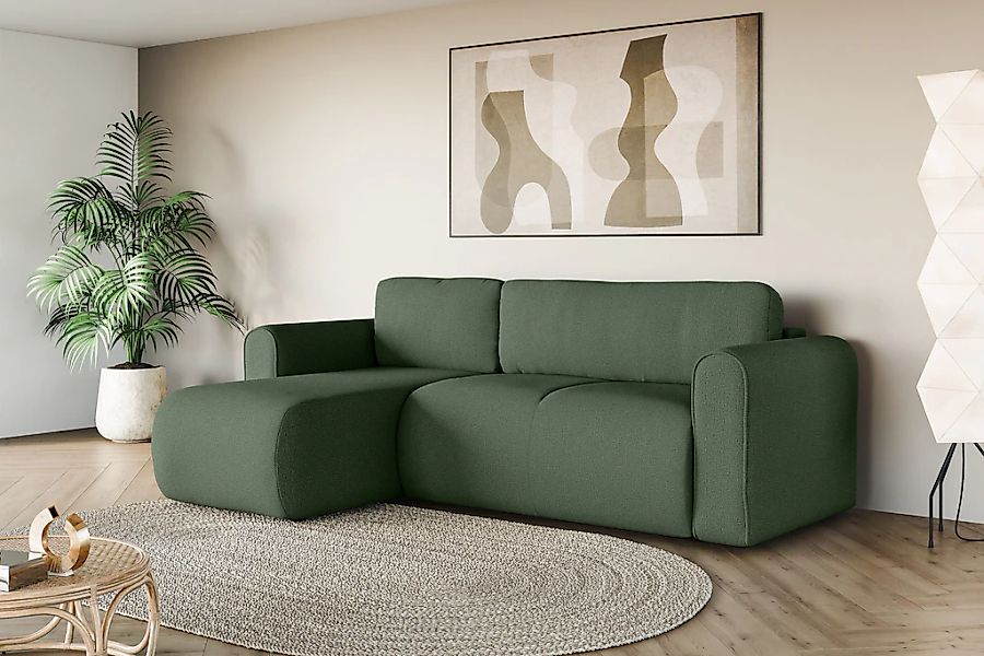 OTTO home Ecksofa "Zacharia wahlweise Schlafsofa mit Bettkasten, B/T/H 250/ günstig online kaufen