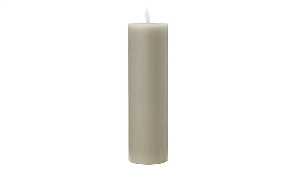 HOME STORY LED Kerze   ¦ grau ¦ Paraffin ¦ Maße (cm): H: 28  Ø: 7.5 Accesso günstig online kaufen