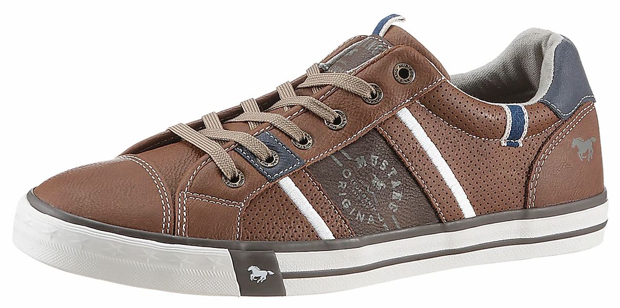 Mustang Shoes Sneaker, mit kontrastreichen Details, Freizeitschuh, Halbschu günstig online kaufen