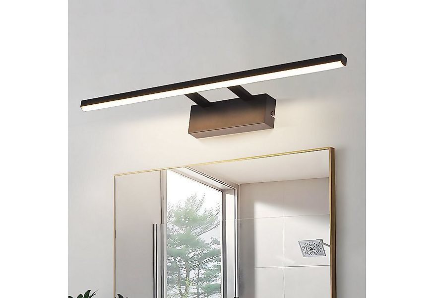 Nettlife LED Spiegelleuchte LED Spiegelleuchte Schwarz 60CM 4000K, LED fest günstig online kaufen