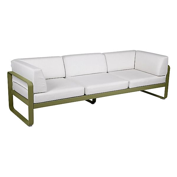 Bellevie 3-Sitzer Club Sofa Outdoor D3 Pesto 81 Grauweiß günstig online kaufen