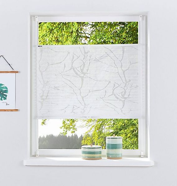 my home Plissee Anna, Lichtschutz, ohne Bohren, verspannt, Klemmfix, Ästemo günstig online kaufen