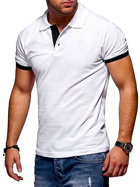 Style-Division Poloshirt für Herren in Piqué-Qualität Polohemd Basic Polo-H günstig online kaufen
